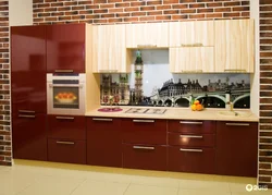 Photo Of A Kitchen With Combined Facades Photo