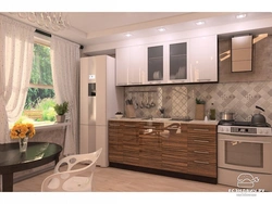 Photo of a kitchen with combined facades photo