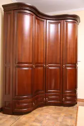Solid wood wardrobe for bedroom photo