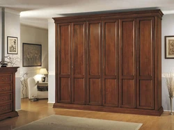 Solid wood wardrobe for bedroom photo