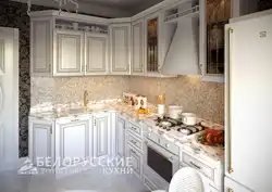 Кухни классика светлые с патиной угловые фото
