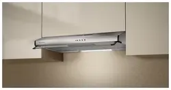 Built-in kitchen hood with ventilation outlet photo