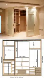 DIY wardrobe in the hallway photo