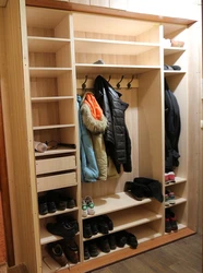 DIY wardrobe in the hallway photo