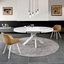 Round tables for kitchen sliding photo