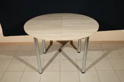 Round tables for kitchen sliding photo