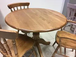 Round tables for kitchen sliding photo