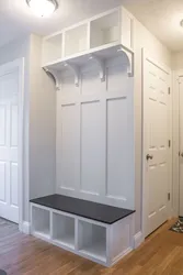 Hallway wardrobe with seat photo