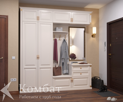 Hallway wardrobe with seat photo