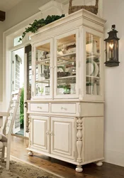 Kitchen display case for dishes photo