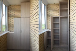 DIY лоджия гардеробының фотосуреті