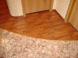 Linoleum in the kitchen and hallway photo