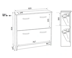 Shoe Racks With Photo Sizes For The Hallway