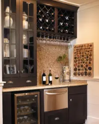 Wine Cabinet In The Kitchen Interior