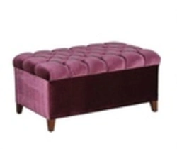 Poufs and banquettes in the hallway photo