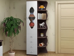 Corner rack for hallway photo
