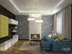 Living room design 34 sq m