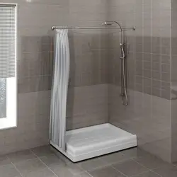 Shower tray in the bathroom photo design