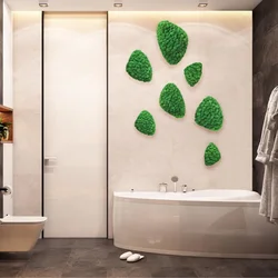 Stabilized Moss In The Bathroom Interior Photo