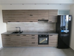 Dark oak kitchen photo