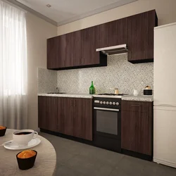 Dark oak kitchen photo