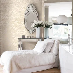 Light wallpaper for the bedroom, plain photos
