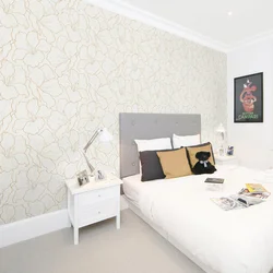 Light wallpaper for the bedroom, plain photos