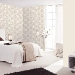 Light wallpaper for the bedroom, plain photos