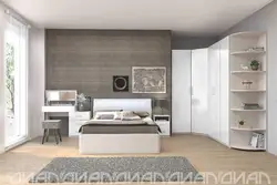Bedroom made of chipboard photo