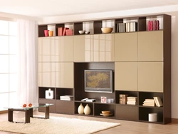 Chipboard walls in the living room photo