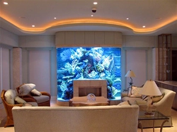 Aquarium in the bedroom photo