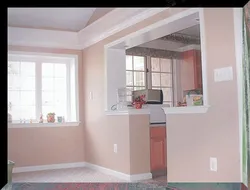 Plasterboard in the kitchen walls photo