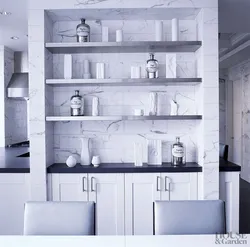 Plasterboard in the kitchen walls photo