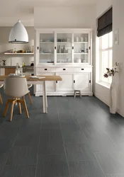 Light Linoleum In The Kitchen Interior Photo