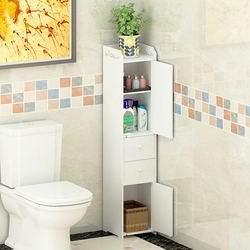 Bathroom floor rack photo