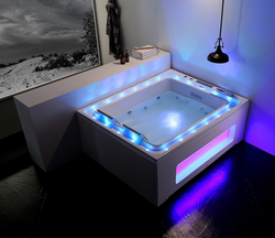 Jacuzzi bath with hydromassage photo