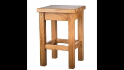 Stools for the kitchen made of wood photo