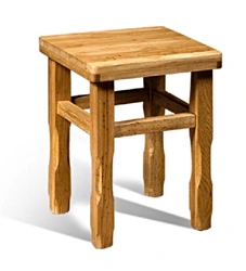 Stools for the kitchen made of wood photo