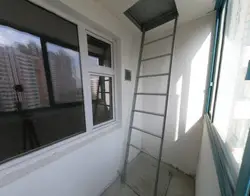 Loggia design with fire escape