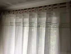 Льняные тюли для спальни фото