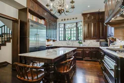 Photo of a Victorian style kitchen