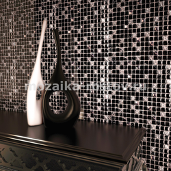 Black mosaic bathroom design