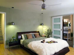 Hanging lamps in the bedroom photo