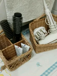 Wicker Baskets In The Bathroom Photo