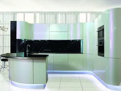 Photo of bent kitchen