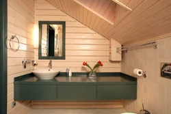 Bathroom imitation timber design