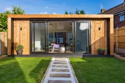 Photo Of A Garage With A Summer Kitchen