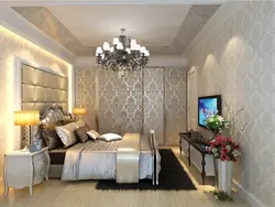 Chandeliers In A Classic Bedroom Interior
