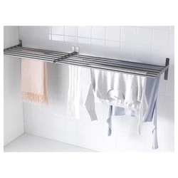 Wall-mounted dryer in the bathroom photo