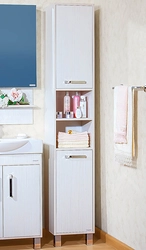 Wardrobe pencil case in the bathroom photo